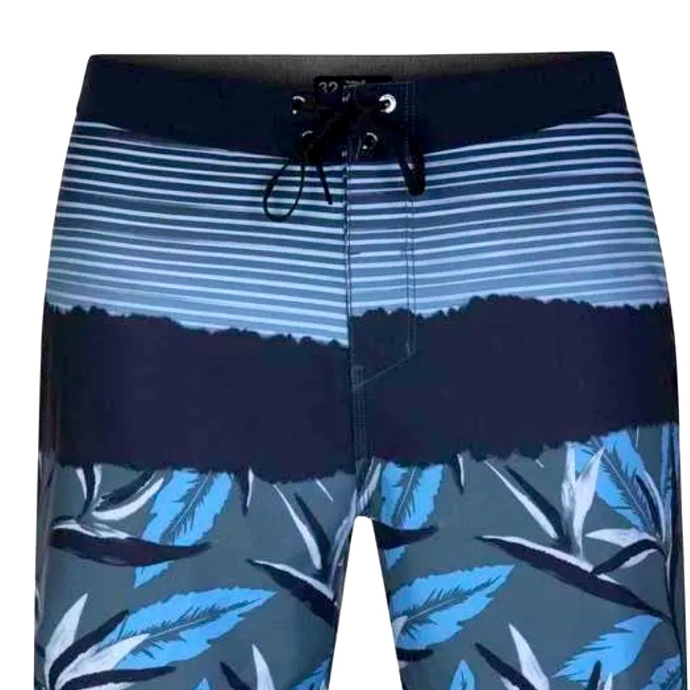 HURLEY Phantom Men’s Board Shorts Sz 32 Med. Playa Grande Blue - Like New!